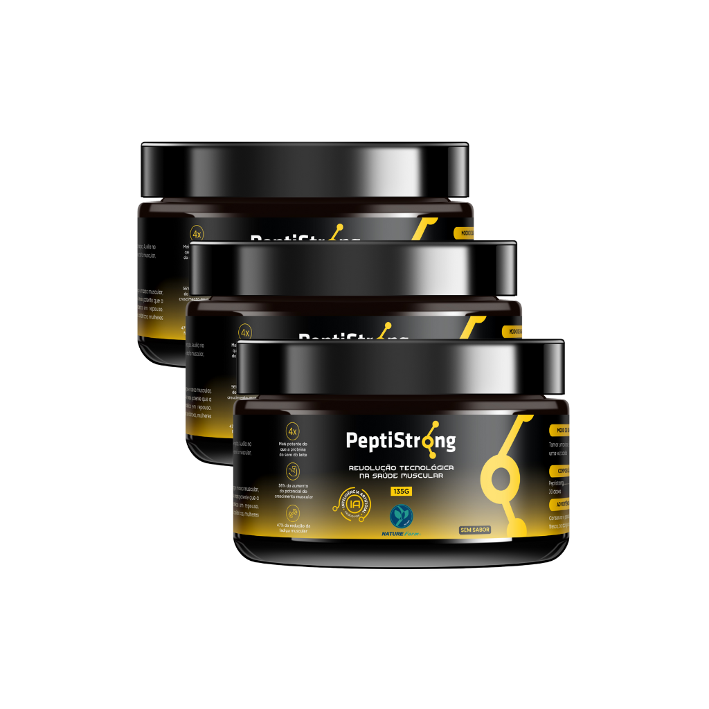 Combo 3  PeptiStrong (sem sabor)