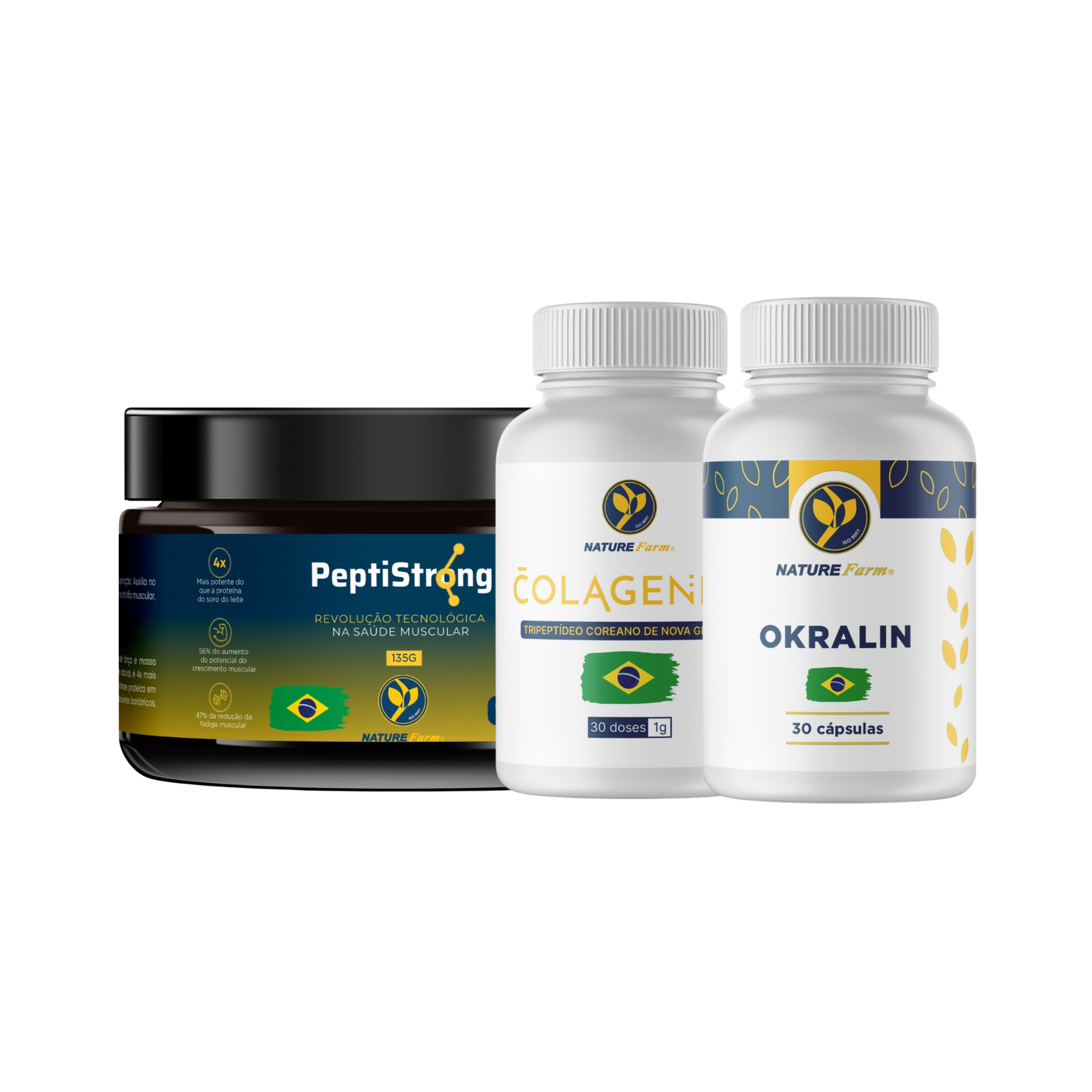 Evolução Campeã (PeptiStrong + Colagenew™ + Okralin™)