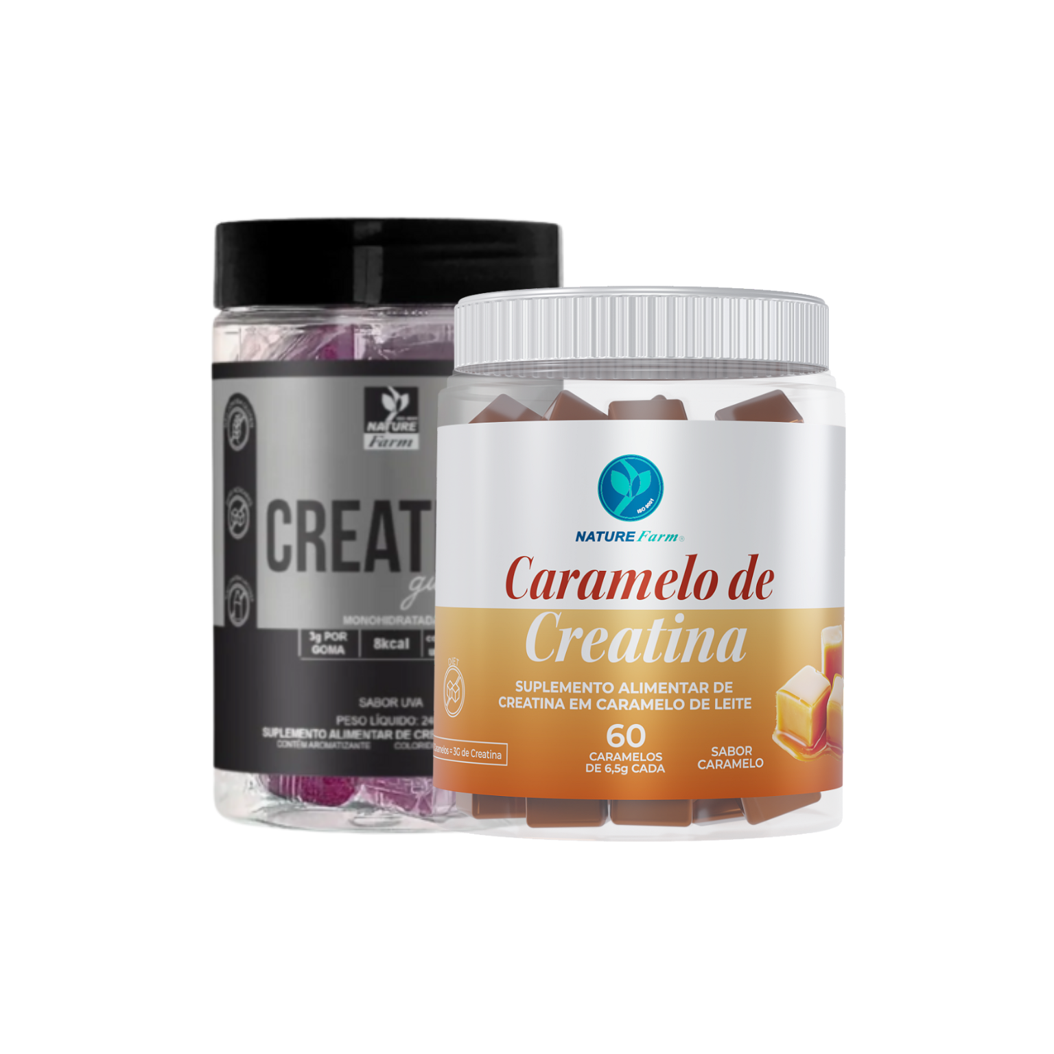 Combo Caramelo de Creatina + Creatina Gummies (sabor uva)