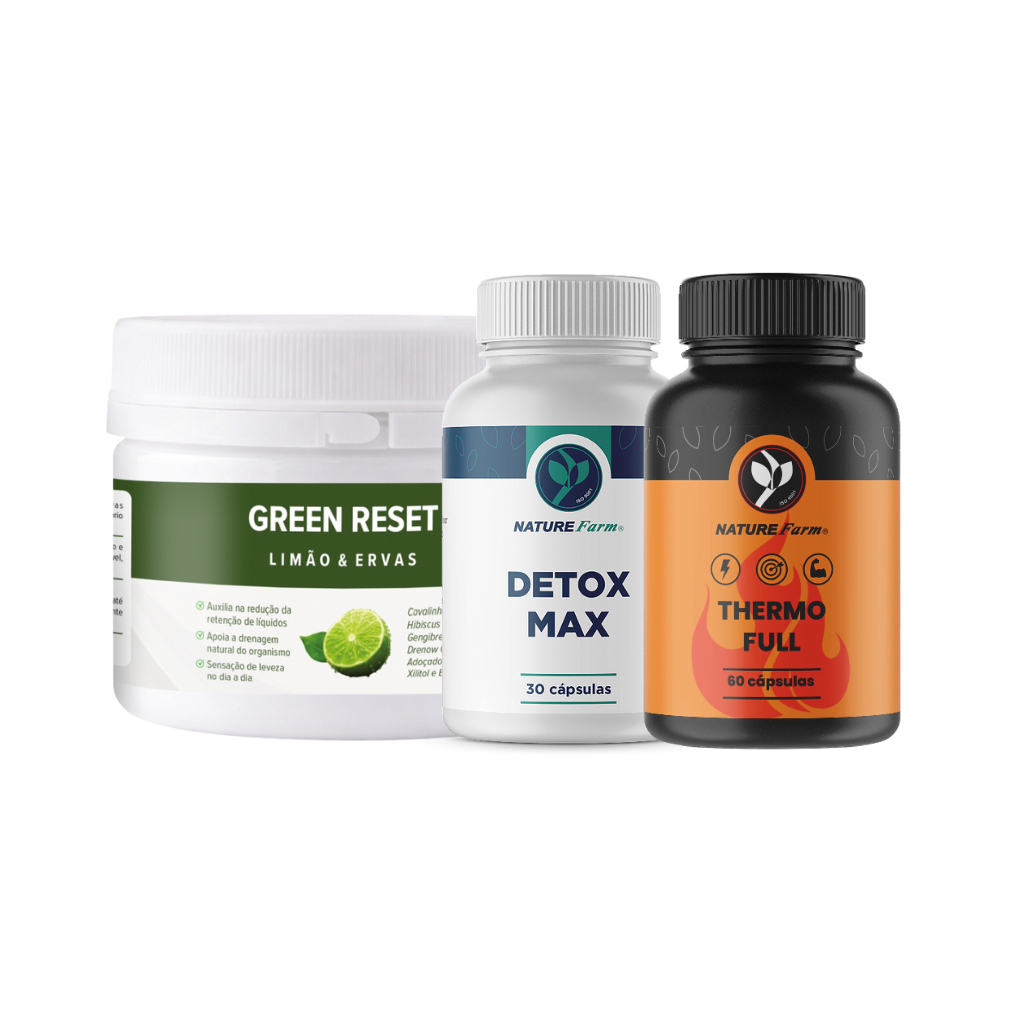 Edrox Max Combo Pós-Festas (Green Reset, Detox Max e Thermo Full) – Naturefarm