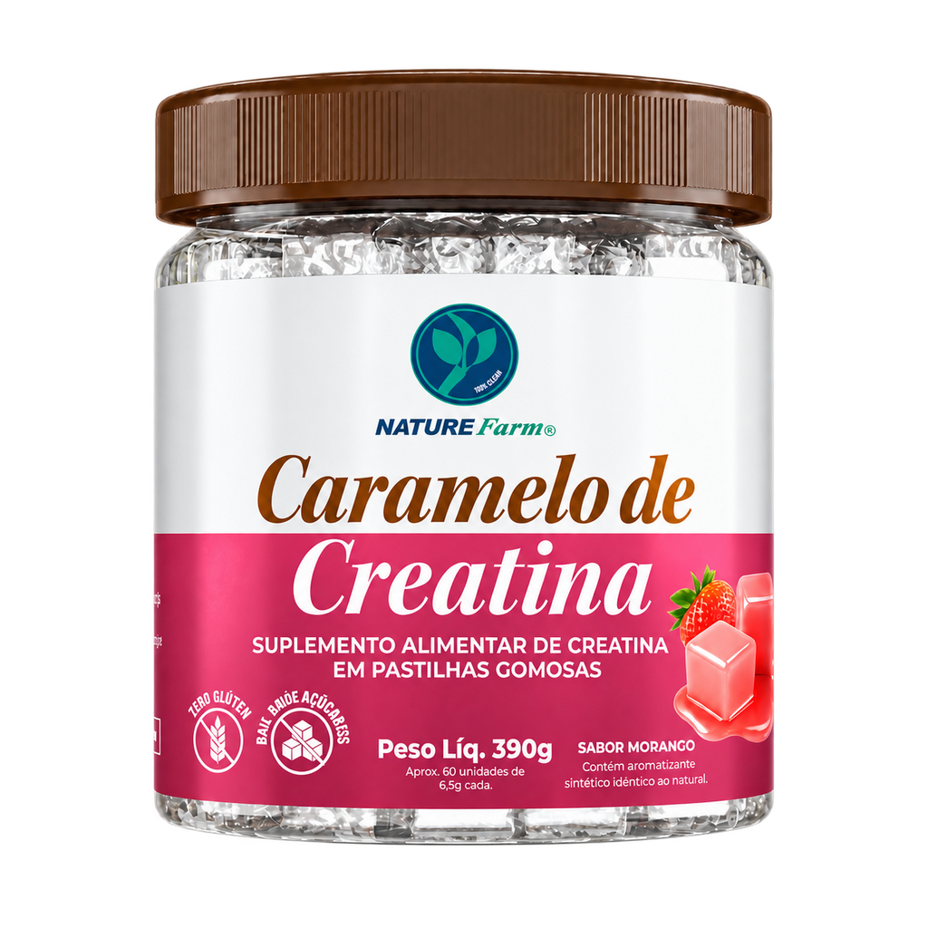 Caramelo de Creatina - Sabor Morango